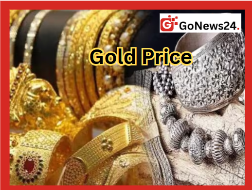 Image showing gold and silver jewelry with the GoNews24 logo and 'Gold Price' text overlay